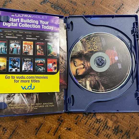 2 DVD’s Lord of the Rings Return of the King and The Two Towers DVD’s - Picture 3 of 8